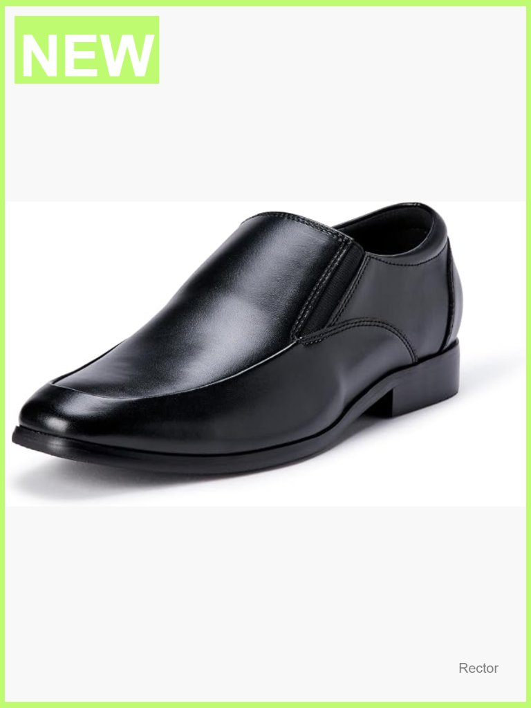 Elasticated Slip-On Apron Toe Loafers, Faux Leather, Memory Foam